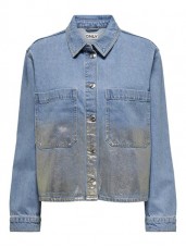 Only Cassie Gold Denim Shirt